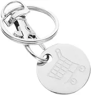 [COMPUKAS] Cart Token Keychain Portable Trolley Token Keyring for Shopping Carts Sleek Design Easy to Use Remover Pendant Essential Shopping Accessory