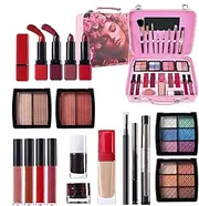 Makeup Kit for Teens - Cosmetic Set Portable Make Up Kit with Reusable Case - Waterproof Long-Lasting Makeup Palettes Dress-Up Accessories for Birthday