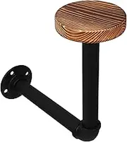 Alipis Wall Mounted Hat Rack Industrial Beanie Hat Display Pipe Wood Construction Space Saving Design for Coats Caps