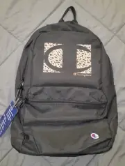 NWT Black Champion Cheetah/Leopard Logo Backpack Tan Combo
