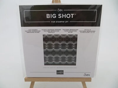 Stampin Up! LACE DYNAMIC Embossing Folder Textured Big Shot Sizzix 148530 NOS