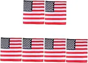 [LIFKOME] 3sets Patriotic American Flag Bandanas Large Square Towel for Men Women Boys and Girls Usa Flag Headband Wrap Exercise Accessories 2pcs*3