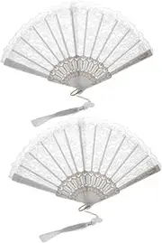 GREENADSCAPE Chinese Embroidered Fan Folding Hand Fan Pp Metal Elegant Design for Dance