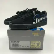 PEPSI X PUMA SUEDE CLASSICS 366332 02 BLACK/BLUE MENS US 4.5 NEW UNDER RETAIL