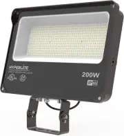 HYPERLITE LED Flood Light 200W 24000LM 5000K Daylight IP65 Waterproof Bronze