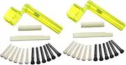 Mellisso 6 String Acoustic Guitar Nut Saddle Part + 4X String Winder +24X Bridge Pins Kit