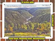 METAL SIGN - Pennsylvania Postcard - View, From Woodin's Point South - Pennsyl