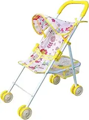 Doll Stroller, Girls Toy Kid Doll Stroller With Bottom Basket, Girl Doll Accessories For Ages 3+ Kids Girl Doll Accessories Favorite Playmate, Toy Stroller,Girls Toy Kid Doll Stroller With Bottom Bask