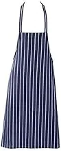 Quality Navy Stripe Apron Thick Durable Butcher Chefs Restaurant Kitchen Home
