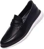 [MARC JOSEPH NEW YORK] Mens Hands Free Slip On Casual Loafers Shoes Lightweight Comfortable Penny Loafers for Men