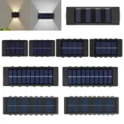 Double Head LED Wall Light Garden Courtyard Solar Powered Dusk to Dawn Sensor