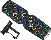 Push-Up Challenge Board – Workout Training Board, Foldable Non-Slip Exercise Equipment | Multipurpose Chest Muscle Strength Conditioning Equipment for Gym Training, Workouts, Full-Body Fitness Routine