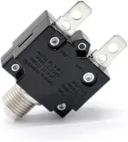 MotiveTech 15 AMP Push Button Resettable Terminal Circuit Breaker Panel Mount 12V-24V