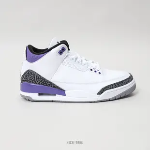 AIR JORDAN 3 RETRO Dark Iris 白紫 爆裂紋 AJ3 籃球鞋【CT8532-105】KS