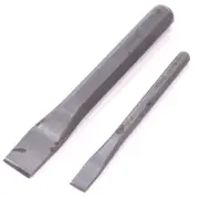 2 Pcs Wilde Cold Chisels 7/8" x 7-1/2" CC2832,NP 1/2" x 6" CC1632,NP