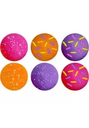 NeeDoh Dohnut Holes Squishy Sensory Toy Fidget Stress Ball Doughnut - Pack of 6