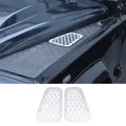Engine Bonnet Vent Air Outlet Net Cover For Land Rover Defender 2004-2018 Sliver