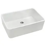 Turner Hastings Galdor 60x41cm Fireclay Butler Sink, Gloss White