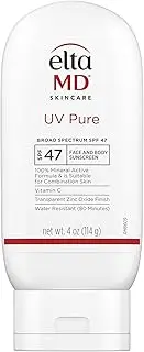EltaMD UV Pure Broad Spectrum SPF 47 for Unisex Sunscreen, 114 g