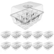Seed Starter Kit with Adjustable Vented Dome 10-Pack 120 Cells