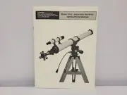 Unitron 150 4" Altazimuth Refractor Orininal Instruction Manual New Old Stock