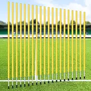 Blulu Training Agility Poles 5ft Forza Slalom Adjustable Soccer Training Poles Soccer Training Sticks Agility Training Equipment for Football Sport Football Soccer Speed Training