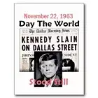 "KENNEDY SLAIN"--Day The Earth Stood Still-Nov. 22, 1963 {Postcard}- {RB21-S1}