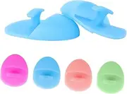 Vaguelly 2pcs Silicone Facial Cleansing Brush Portable Face Cleaning Massage Tool for Deep Cleansing and Exfoliation Ergonomic Design for Makeup Removal Random Color Random Color