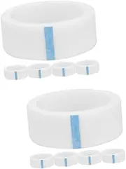 NULYLU 2sets Eyelash Extension Tape 4.3m Apply Remove Non-woven Fabric Tape Lash Supplies for Lash Techs Makeup Salons 5rolls*2