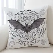Ancient Demons Symbols Bat Cushion Cover