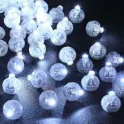 30Pcs LED Balloon Lights, Mini Round Balls Lights, Waterproof White Balloon Ligh