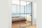 FRAMELESS WARDROBE 3 DOORS SYSTEM SLIDING DIY MIRRORED & GLASS