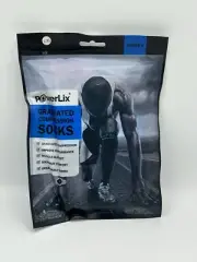 Powerlix Compression Socks for Women & Men (Pair) for Neuropathy size L/XL