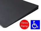 RUBBER THRESHOLD RAMP 70mm WHEELCHAIR ACCESS DISABLED DOOR STEP WEDGE MAT
