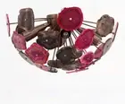 Gorgeous Flush Mount Agate Chandelier STELLAR Multicolor Sputnik Ceiling Light