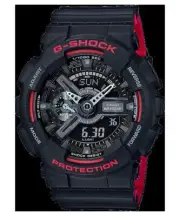 Casio Gshock GA-110HR-1A Black Red Series Gshock Sports Watch NEW