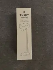 TUSHY Bamboo Stand Toilet Tissue Dispenser w/ Box Refills Flushable Soft