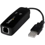 StarTech Hardware-based USB Dial-up and Fax Modem - V.92 - External USB56KEMH2