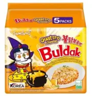 5 Packs of Samyang Quattro Cheese Spicy Chicken Flavor Ramen Noodle