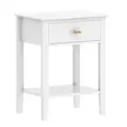 Sofa Side End Table Bedside Table Nightstand 1 Darwer Shelf White