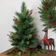 Northlight Spruce Pine Needle and Pinecone Artificial Mini Christmas Tree - 25"