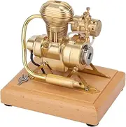 GoAssemb 1.6cc Mini Vertical Single-Cylinder Four-Stroke Internal Combustion Engine Model, Motorcycle Engine Model That Runs, Simulation Engine Model