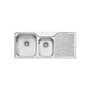 Oliveri Sink 1150mm 1 & 3/4 Bowl,1 Tap Hole,Left Bowl