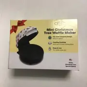 Bella Christmas Tree White/Multicolor Mini Waffle Maker New In Box GREAT GIFT!