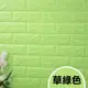 LOG 樂格 3D立體磚型環保 家飾牆貼X1片 (草綠色 77X70cm)