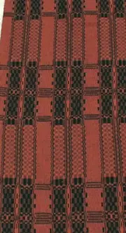NEW - Fall PUMPKIN and BLACK Table Runner 32" x 14" -- Primitive Farmhouse