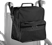 Wheelchair Bag, Rear Wheelchair Bag, Wheelchair Accessories, Can Be Attached to the Handles, Electric Wheelchair Bag, Waterproof Fabric, Large Capacity, Lightweight Storage Bag