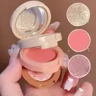 3In1 Blush Palette Pressed Highlighter Palette Longlasting Waterproof Matte High