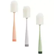 3 Pcs Brush Bottle Cleaner Sponge with Handle Narrow Neck Baby