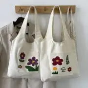 with Pocket Canvas Tote Bag Canvas Casual Canvas Bag Hand Carry Bag